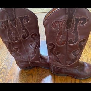 Nine West Leather Cowboy Boots- Well Preserved!